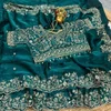 SF Fendy Satin Embroidery Designer Ladies Saree Wholesale Market In Surat